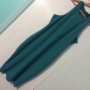 Teal h&m midi dress