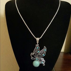 Bohemian Butterfly Turquoise Necklace