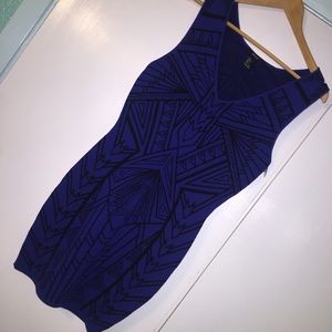 Blue bodycon dress
