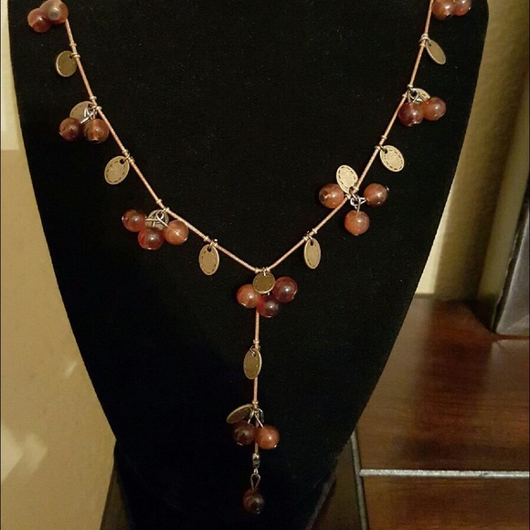 Vintage Sweet Cherry Long Necklace