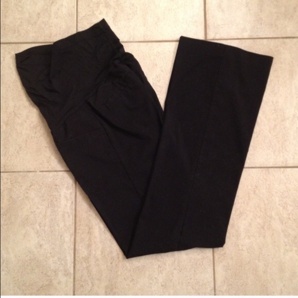 Black maternity dress pants