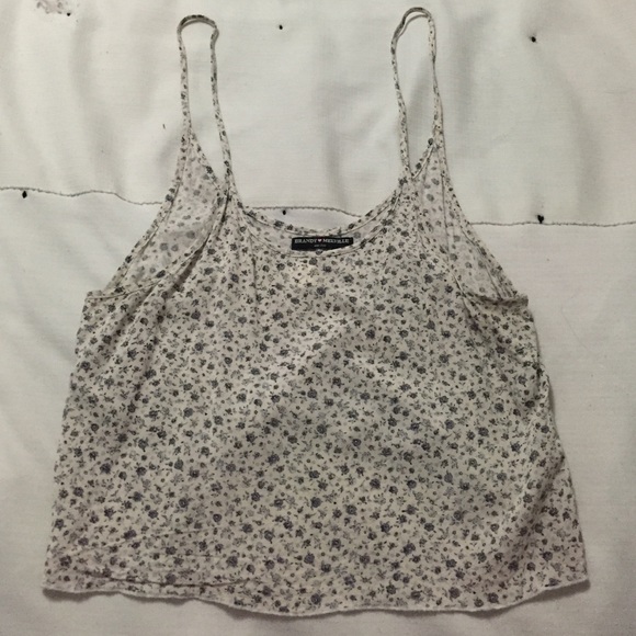 Cropped floral tank from Brandy Melville