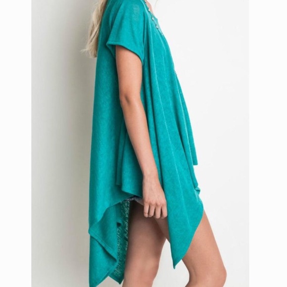 SHORT SLEEVE TRAPEZE TOP IN 5 COLORS! - Picture 4 of 4