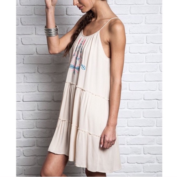 🆕The JOHANNA ️BOHO chic ️DRESS - CREAM - Picture 2 of 2