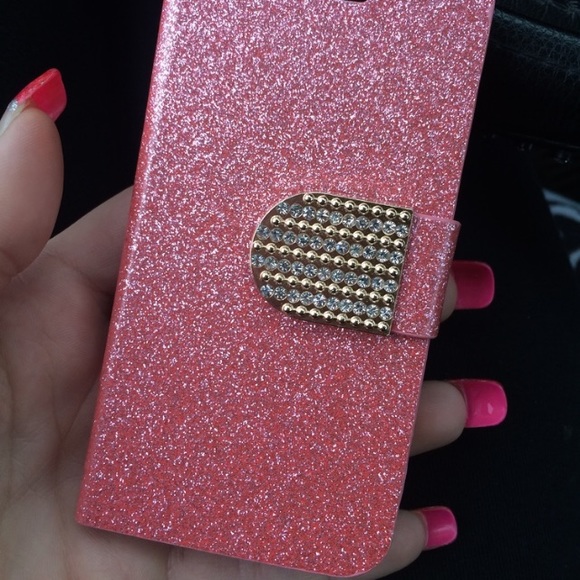 iPhone 5S sparkly pink case - Picture 2 of 4