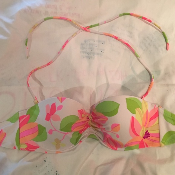 Victoria's Secret floral bandeau bikini