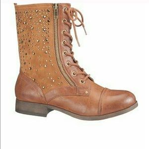 Colby jeweled combat boots