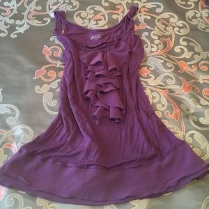 Super cute Converse One Star tank with ruffles