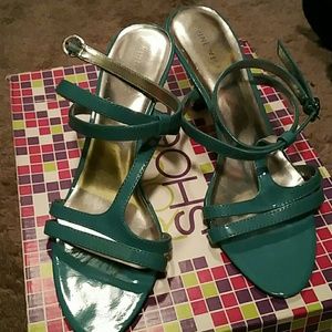 Nine West teal sandals