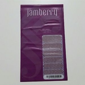 NEW Jamberry Nail Wraps - Boysenberry Chevron