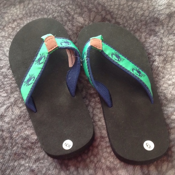 Flip Flops With Crab Design