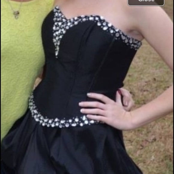Black short dress