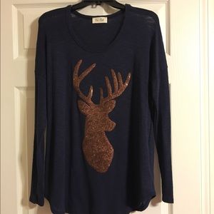 🚫🚫SOLD🚫🚫Boutique Deer Top