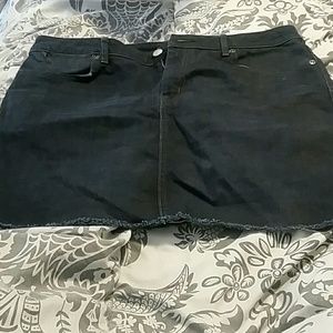 Dark jean skirt