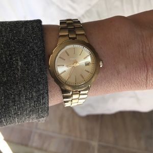 Fossil gold watch