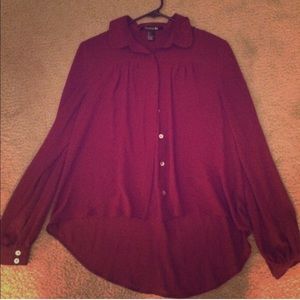 Forever 21 burgundy blouse