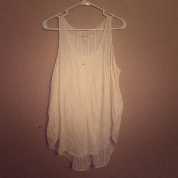 Cream colored high low tank