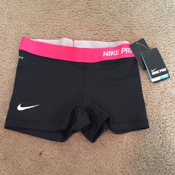 Black and pink nike pros NWT
