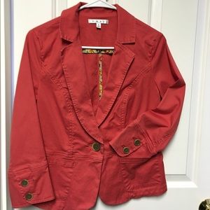 CAbi Coral colored jacket