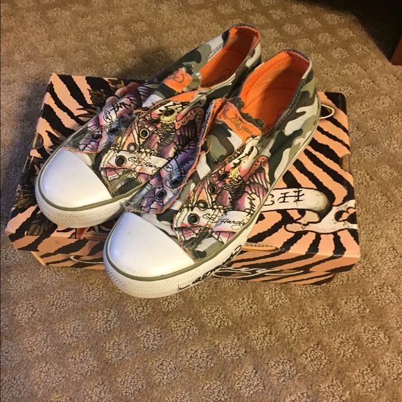Ed Hardy Converse Style Shoes