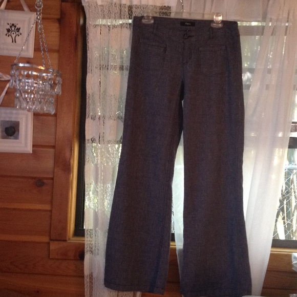 Express blue and white pants.