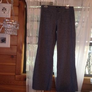 Express blue and white pants.