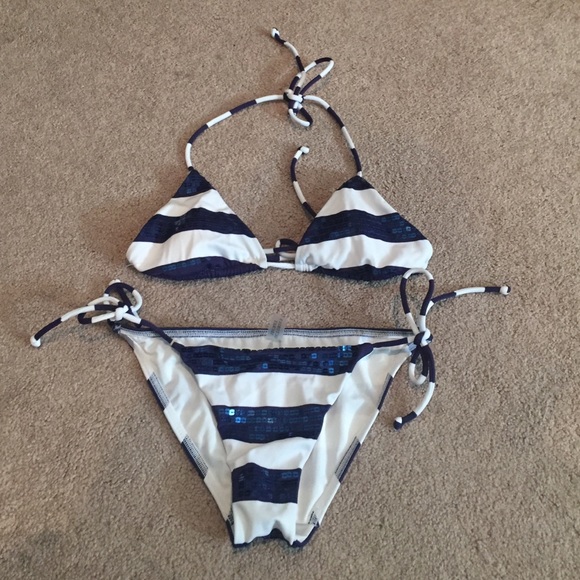 Victoria's Secret Striped String Bikini