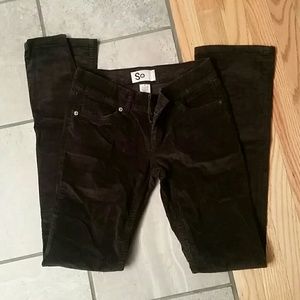 Black corduroy pants