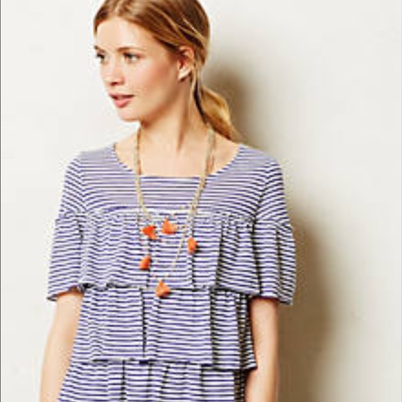 Postmark Layered Ruffle Top from Anthropologie