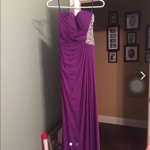 gorgeous purple prom dress