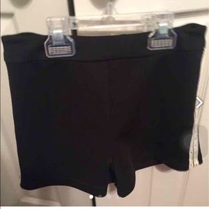 black high waisted shorts