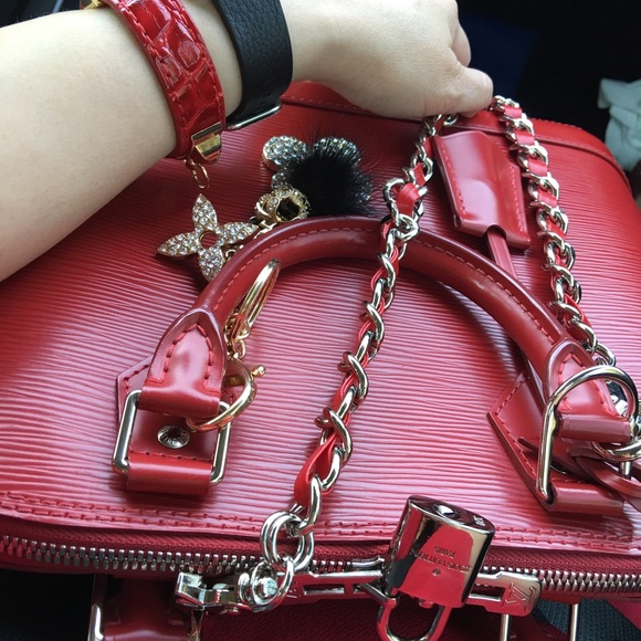 Louis Vuitton alma epi leather pm carmine - Picture 1 of 4