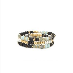 Stella & Dot Artisan Stretch Bracelets -3 NIB