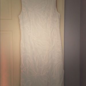 White linen dress