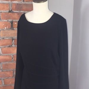 Jessica London 14W Black Dress with Front Accent