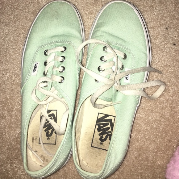 Mint green vans