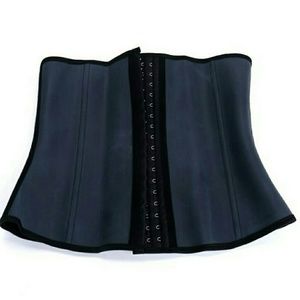 Latex steel bone 3roll hook corset