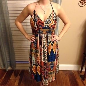 Boho print dress