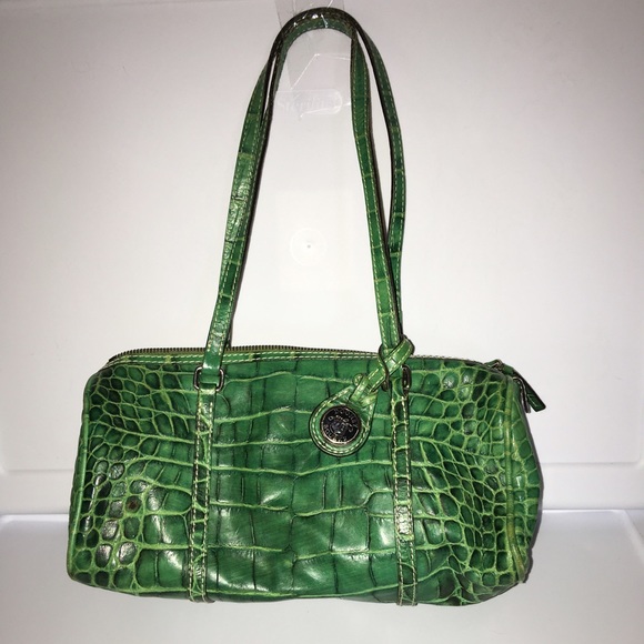 Dooney & Bourke Green Crocodile Barrel Purse