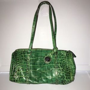Dooney & Bourke Green Crocodile Barrel Purse