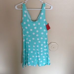 Cute mint and white polka dot dress