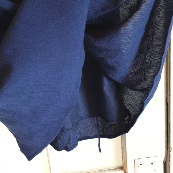 BOGO SALE Flowing Navy Blue Babydoll Dress NWOT - Picture 4 of 4