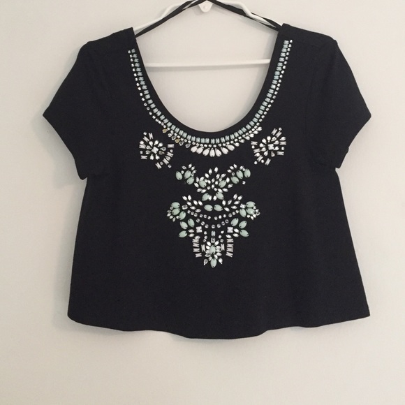 Cooperative Crop Top with Beading