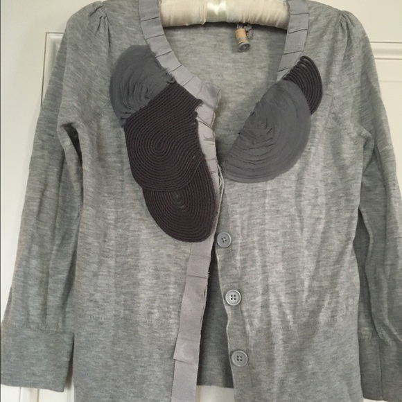 New knitted & knotted cardi anthropologie size m