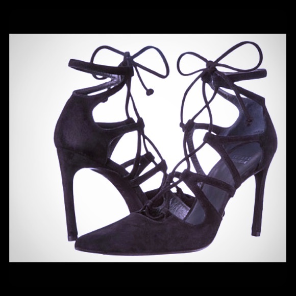 Stuart Weitzman 'Excite' Sz 5 blk stiletto pump