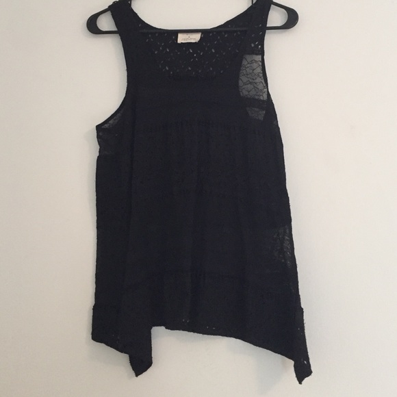 Lace Black Pin And Needles Tank