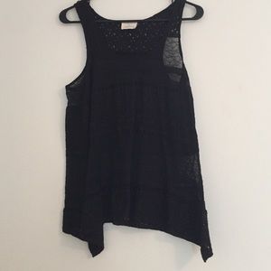 Lace Black Pin And Needles Tank