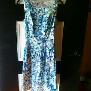 BOGO 1/2 OFF - Nine West Print Toile Dress