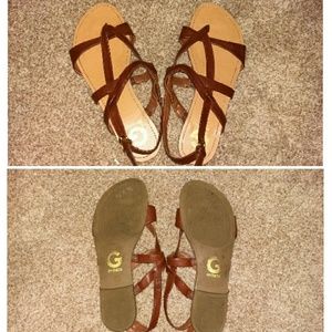 Brown Guess sandals!!!