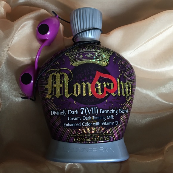Monarchy divinely dark. Tanning lotion